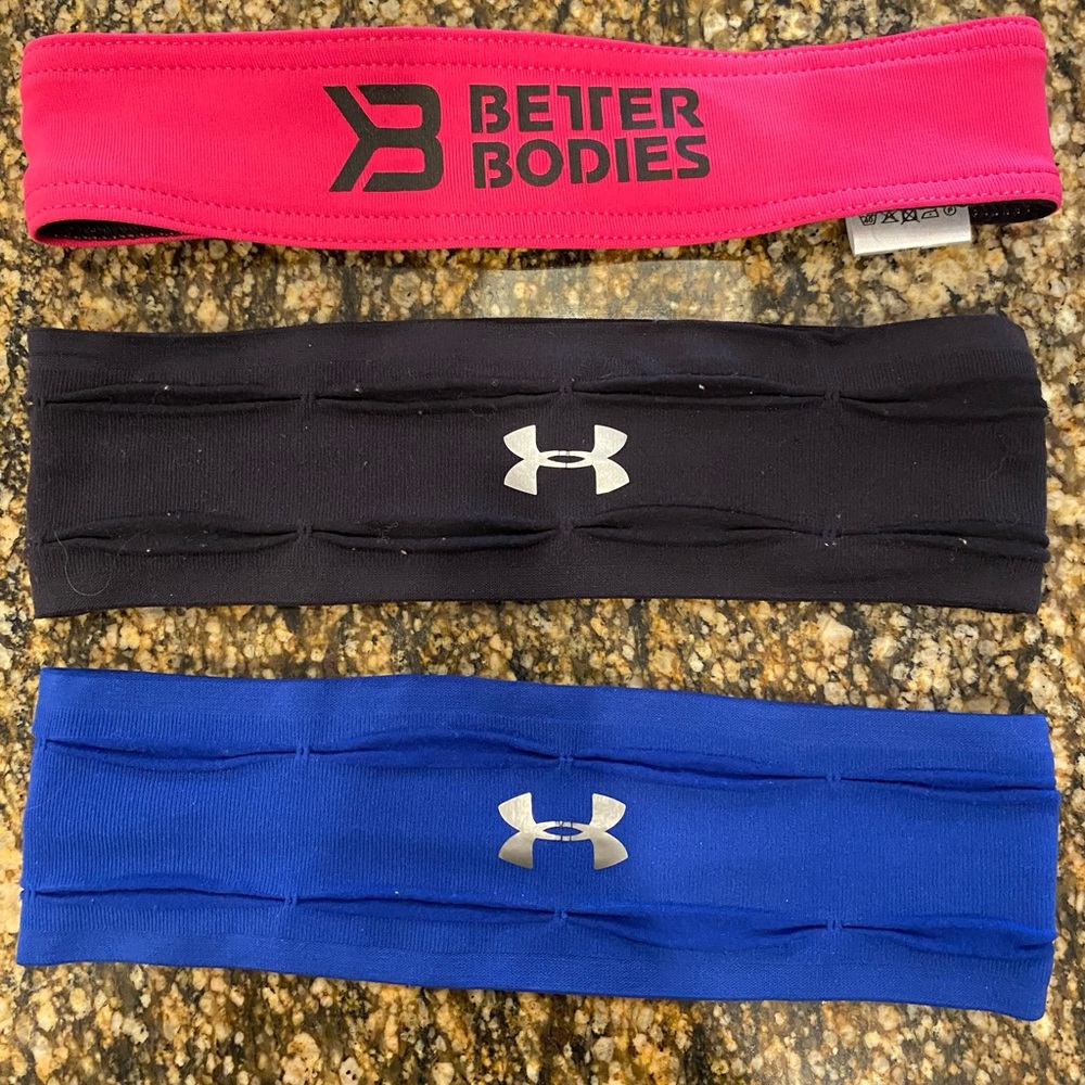 Under Armour and Better Bodies Headbands ( all 5